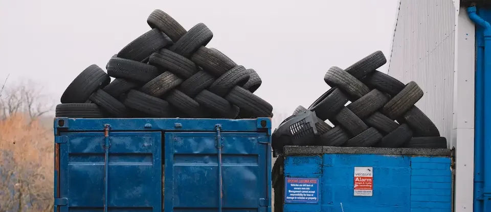 Tires cant go in a dumpster rental