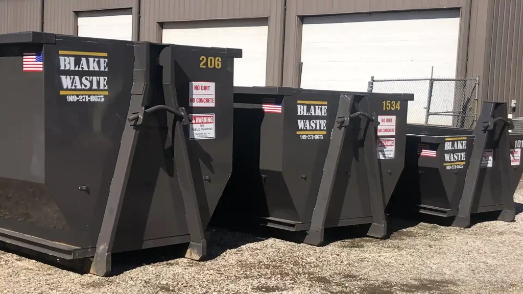 dumpster rental sizes in the triangle