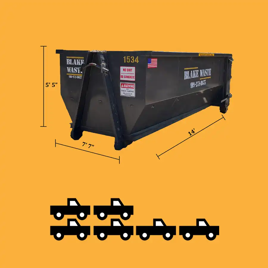 15-yard dumpster rental in apex